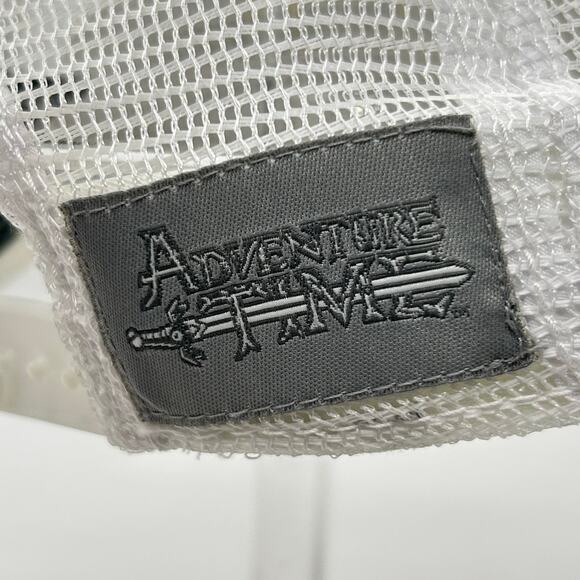Cartoon Network Adventure Time Finn Adult OS White Trucker Snapback Mesh Hat NEW - Picture 7 of 9